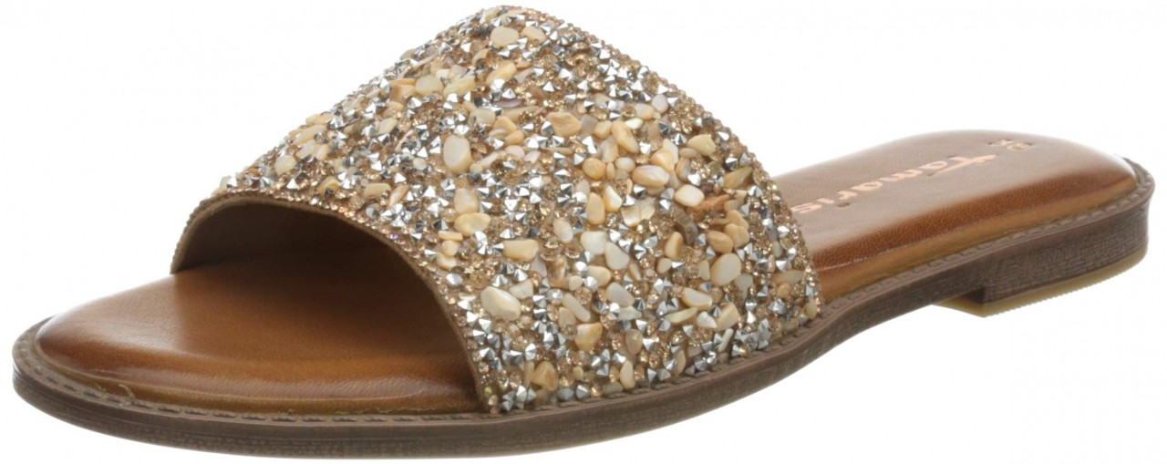 TAMARIS Sportliche Sandalen bunt Da.-Pantolette