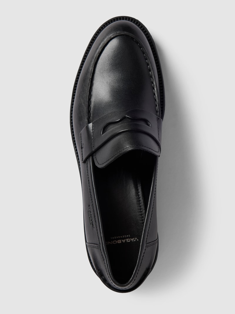 Loafer aus echtem Leder Modell 'ALEX' in schwarz