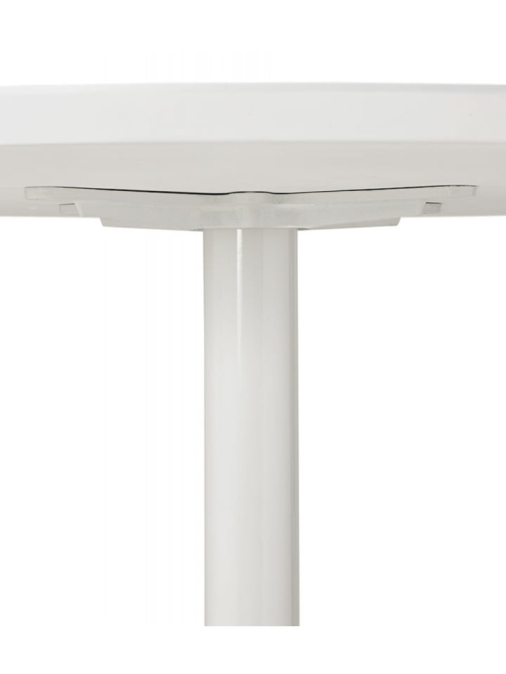 KADIMA DESIGN Runder Esstisch Weiß Holz Metall | Zeitloses Design günstig kaufen