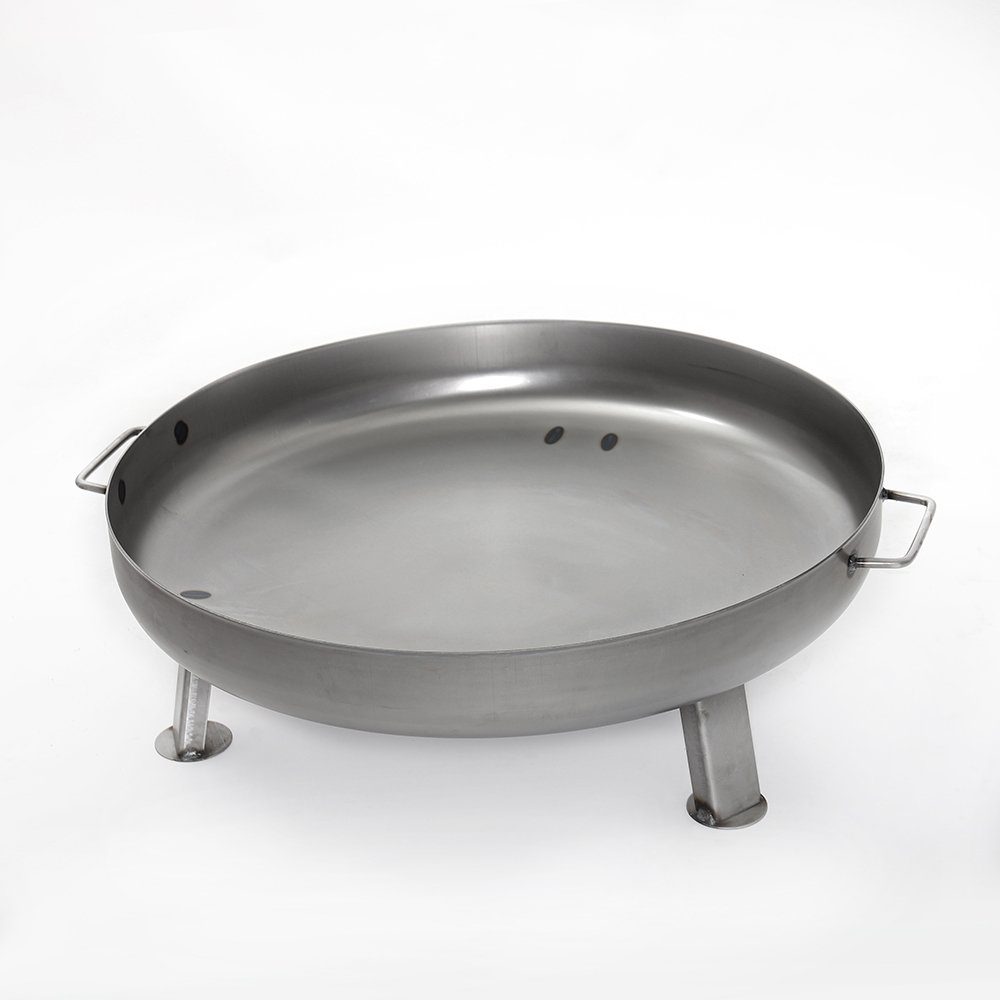 Czaja Feuerschale Czaja Stanzteile Feuerschale Bonn Ø 80 cm - mit Wasserablaufbohrung - Feuerschalen für den Garten, Terrasse und Balkon, Feuertonne und Feuerkorb, große Feuerstelle für den Garten, Feuerfester Stahl, Sehr hohe Lebensdauer