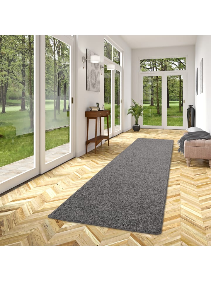 Snapstyle Hochflor Velours Teppich Läufer Mona in Grijs günstig kaufen
