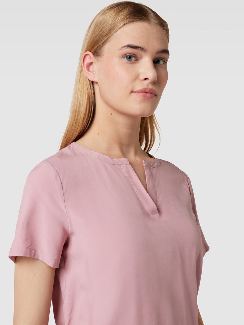 Blusenshirt mit V-Ausschnitt in altrosa