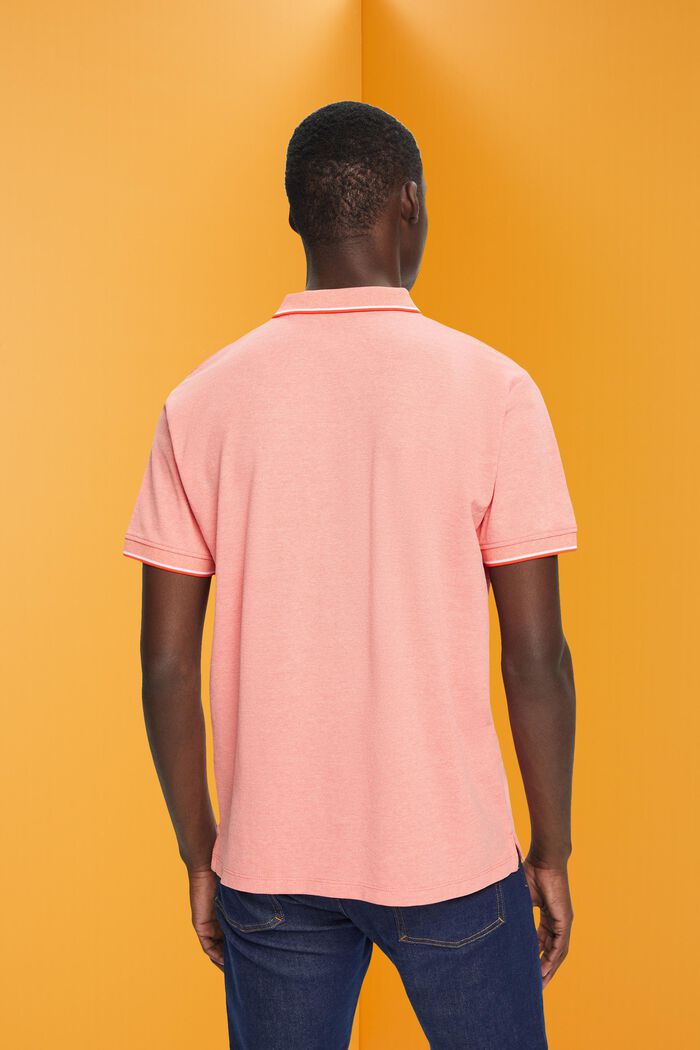 Pikee-Poloshirt mit Streifendetails