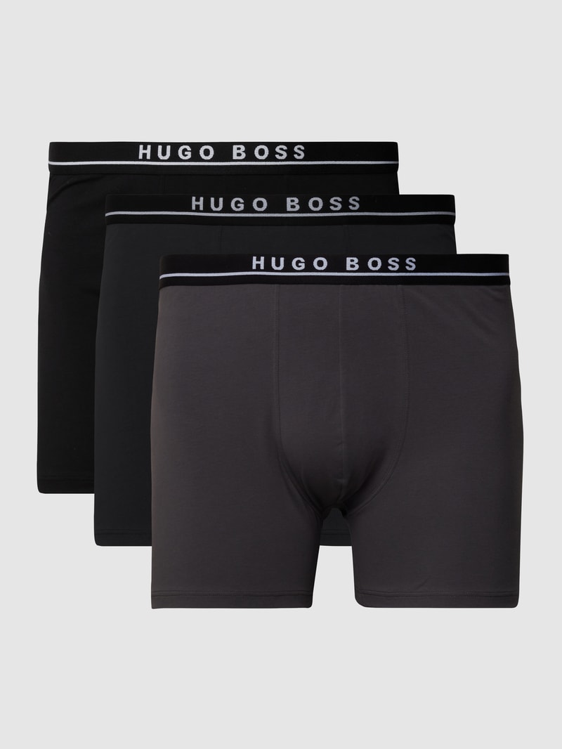 Trunks mit Logo-Bund im 3er-Pack in dunkelblau