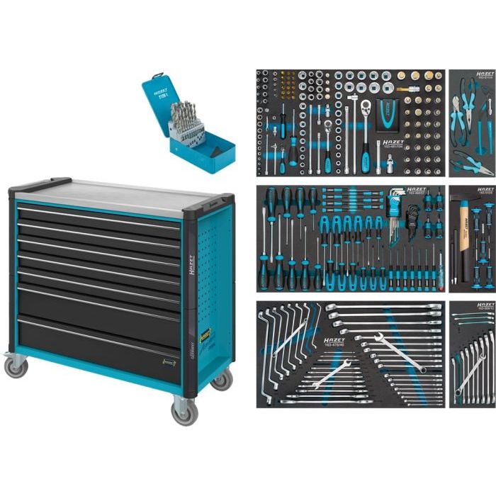 Chariot à outils Hazet 179NXXL-7/343, 343 pièces + accessoires