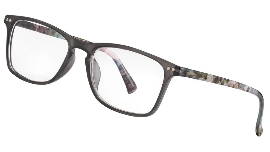 LEXXOO Lesehilfe Dpt.+3,00 Kunststoff Grau