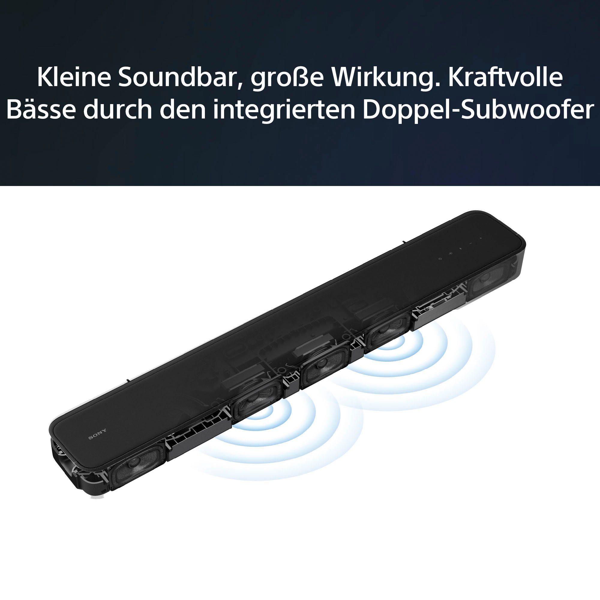 Sony HTS2000 Dolby Atmos® 3.1 Soundbar (Bluetooth, WLAN (WiFi), 250 W, App-Steuerung)