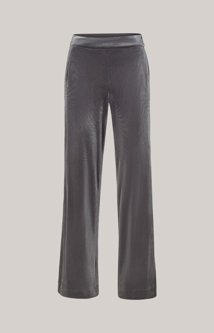 Samt-Hose in Grau