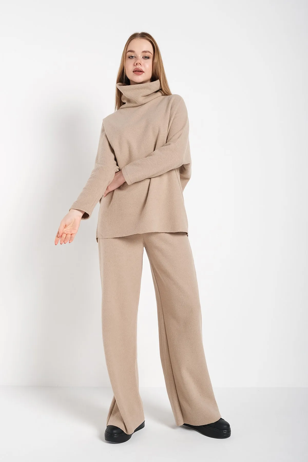 Trendseninle  Zweiteiler - Beige - Oversized