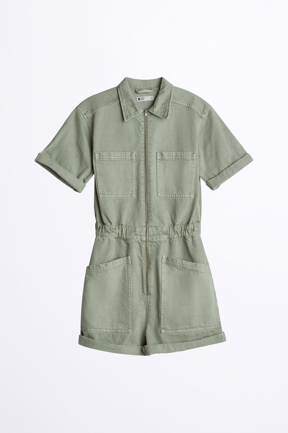 Utility zip romper