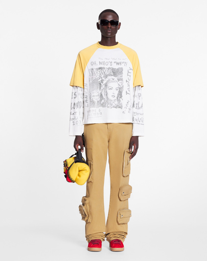 T-SHIRT À MANCHES LONGUES IMPRIMÉ LANVIN X FUTURE