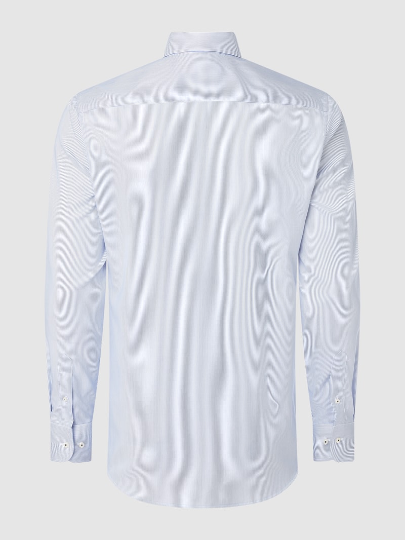 Slim Fit Business-Hemd aus Baumwolle in royalblau