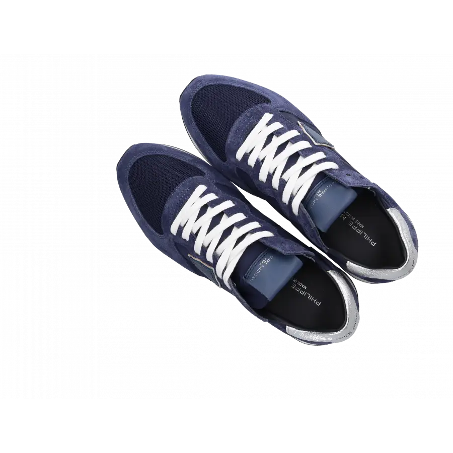 Philippe Model - Sneaker low TRPX Veloursleder - blau