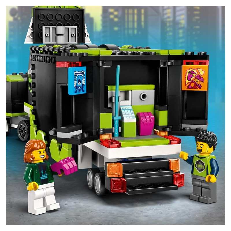 60388 Le camion de tournois de jeux vidéo LEGO City