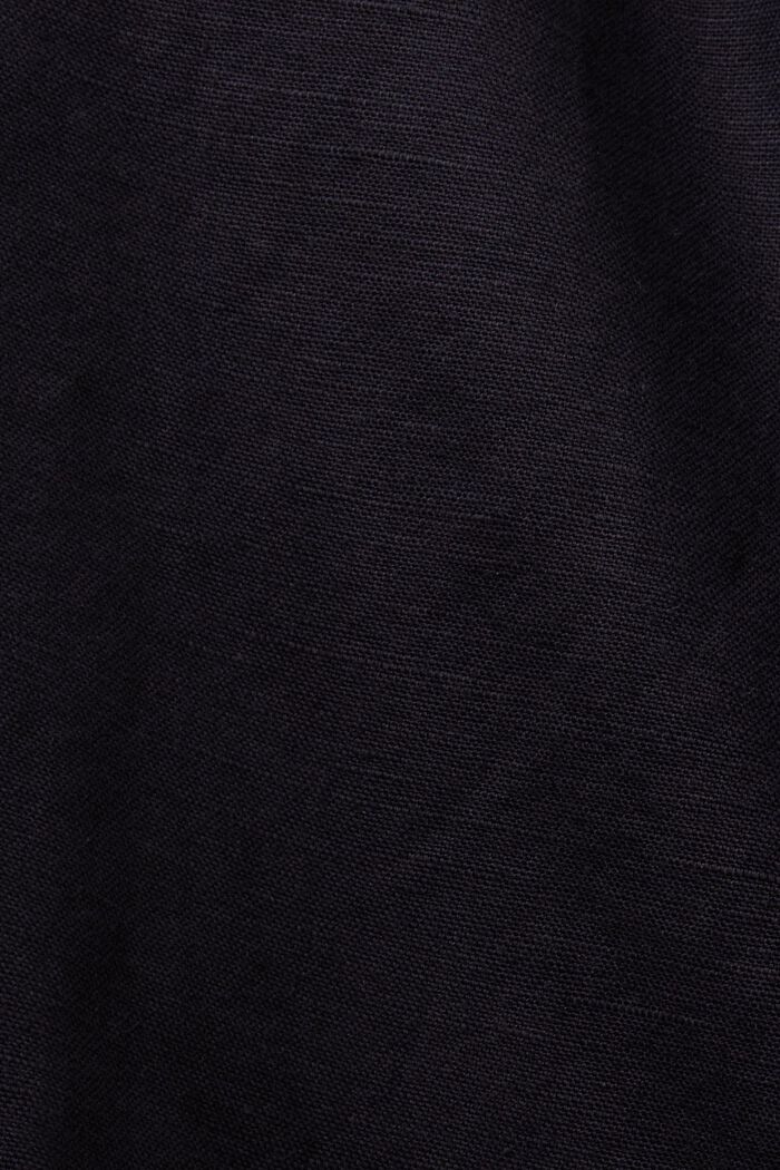 Shorts mit Bindegürtel, Baumwoll-Leinenmix