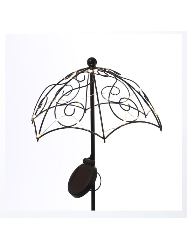 MARELIDA LED Solar Gartenstecker Sonnenschirm H: 69cm in schwarz günstig kaufen onesize
