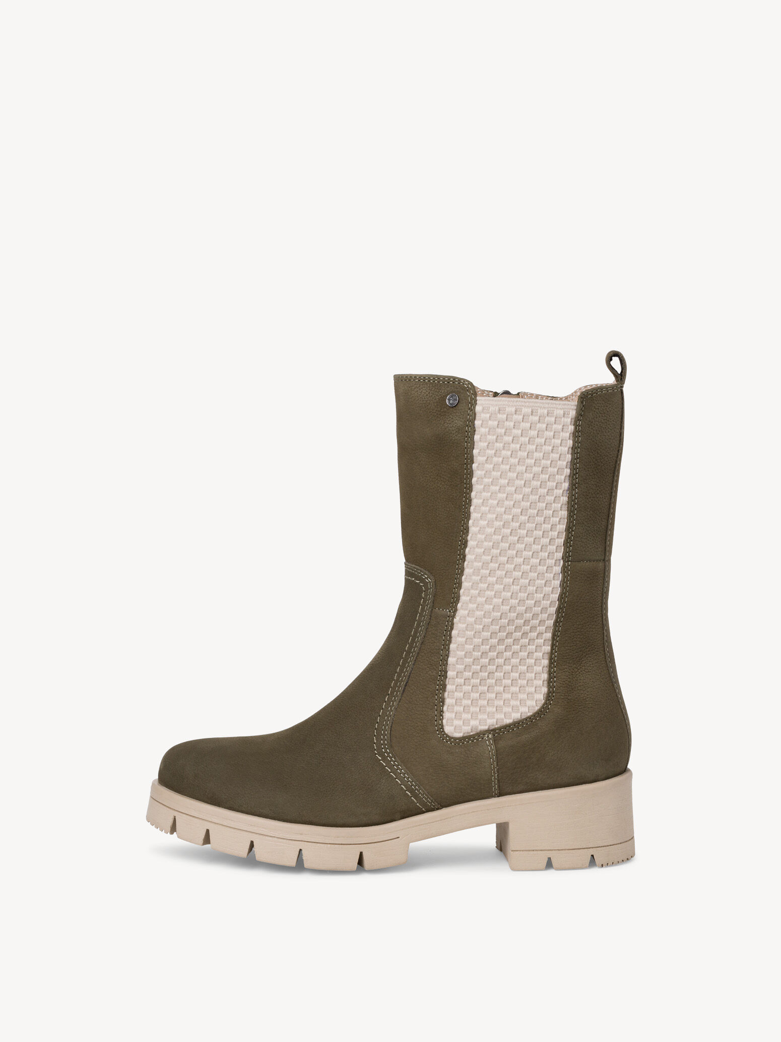 Bottine Chelsea en cuir - vert