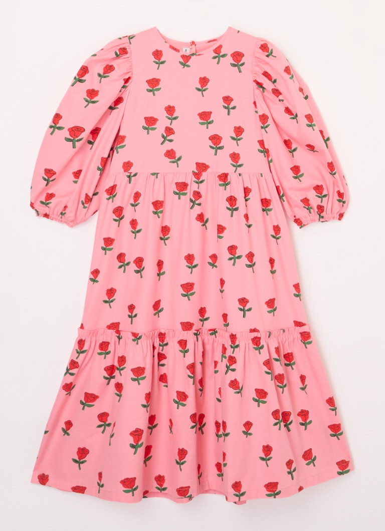 Mini Rodini Roses tunikakjole laget av økologisk bomull