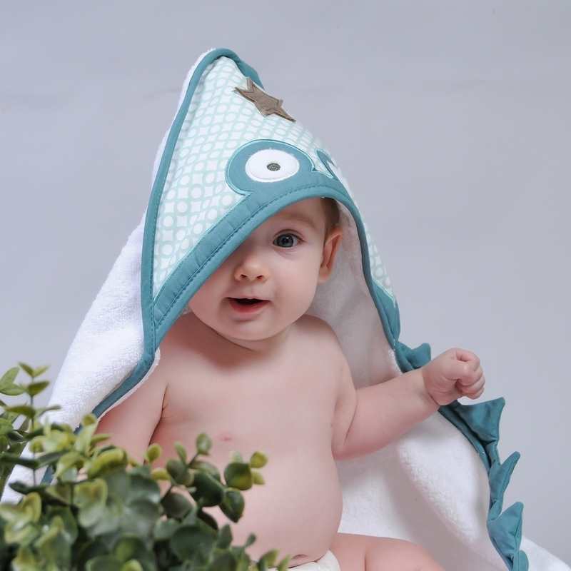 Cape de bain blanche Crocrodile