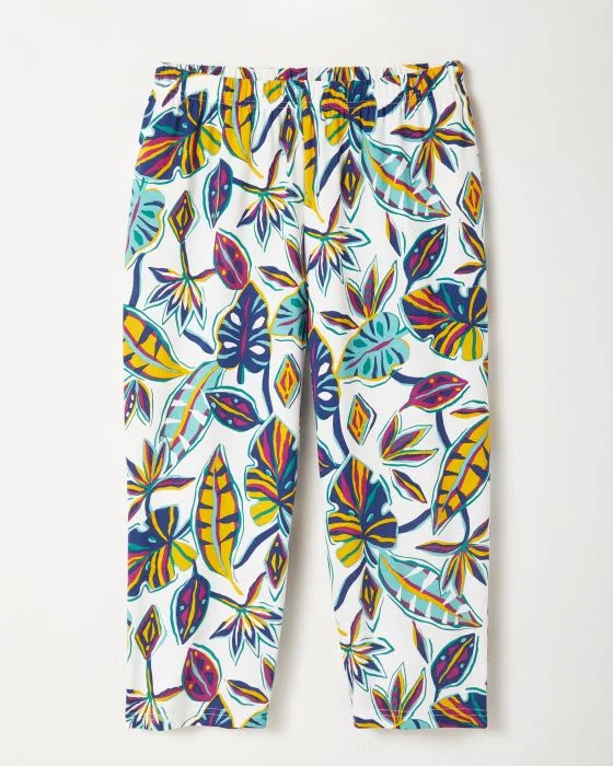 Pantacourt de pyjama pur coton peigné