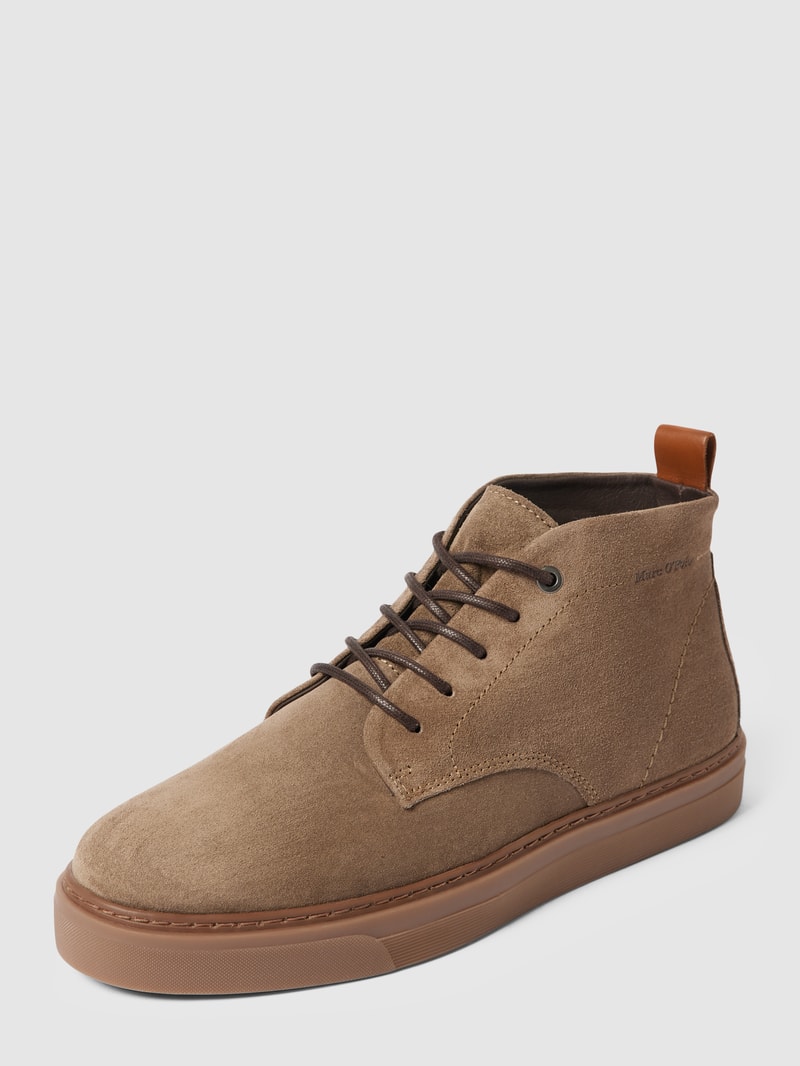 Schnürschuhe aus echtem Leder Modell 'MALTE' in taupe