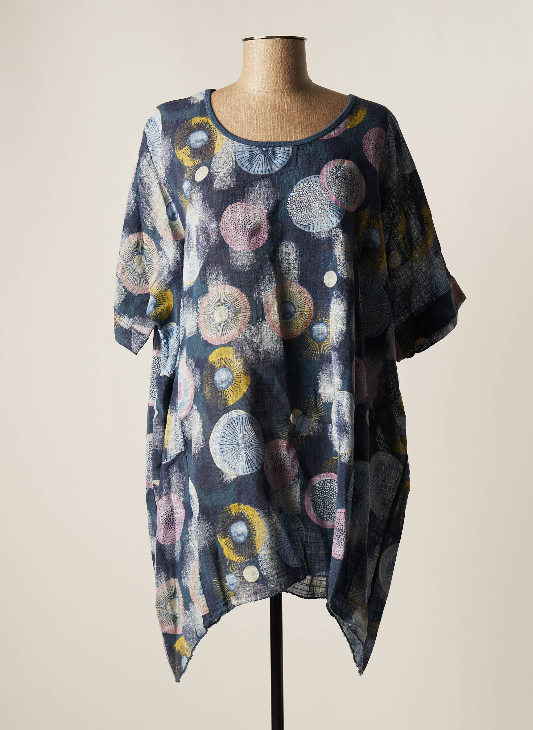 La Petite Nimoise Tuniquemanchecourte Femme couleur bleu