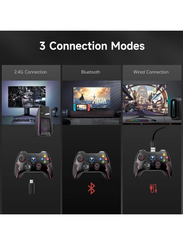 COFI 1453 9013 Pro Wireless-Controller mit Hall-Trigger Rot in Rot günstig kaufen 1