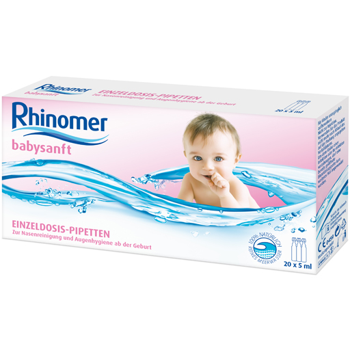 RHINOMER babysanft Meerwasser 5ml Einzeldosispip.  20X5 ml  Einzeldosispipetten
