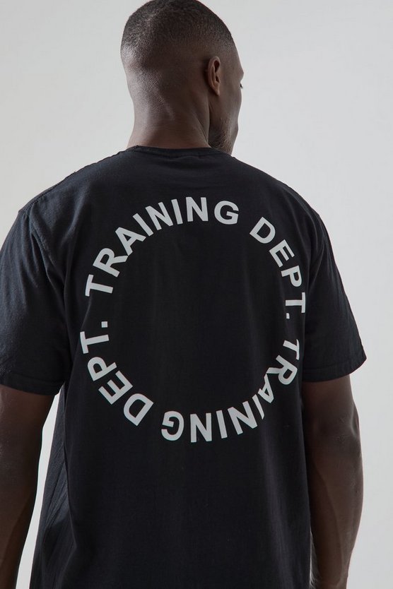 Active Training Dept Circle Print Oversized Tshirt