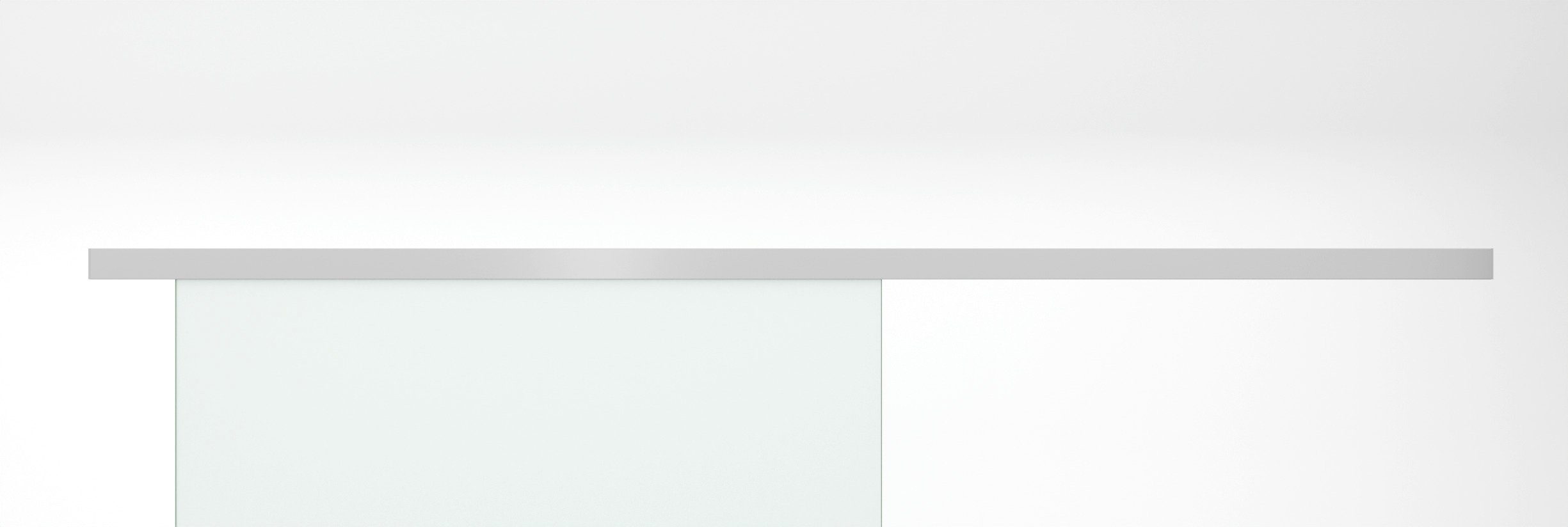 AMOD Glasschiebetür M6 (SlimLine, Komplett Set), mit Griffmuschel und SoftStop