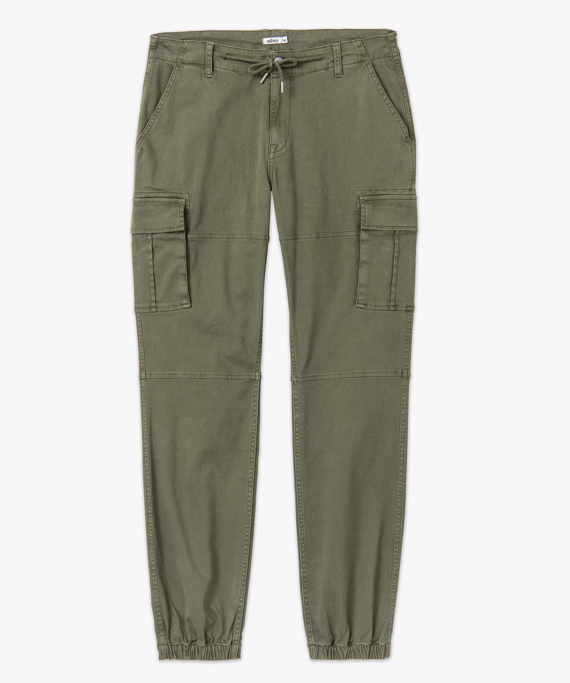 Pantalon homme cargo coupe Straight kaki | GEMO