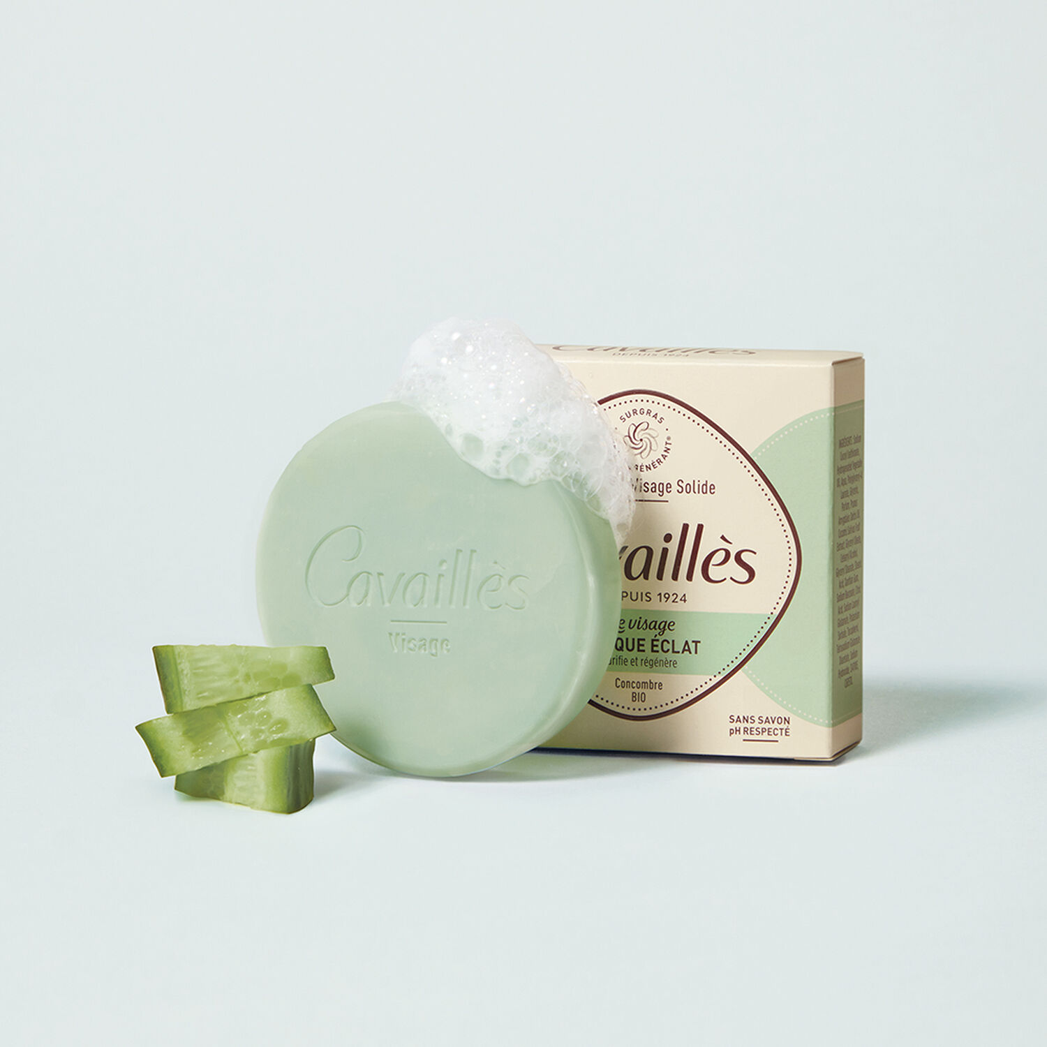 Cavaillès Le Visage Nettoyant Visage Solide Masque Eclat