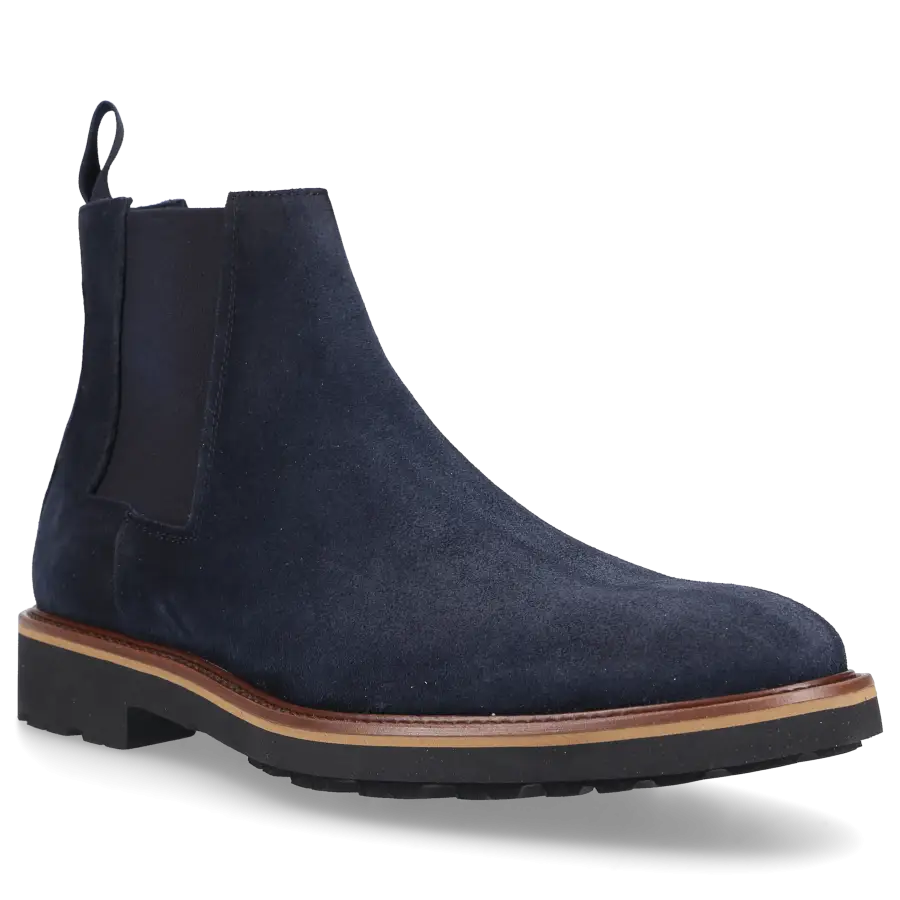 Budapester - Chelsea Boots 14196 Veloursleder - blau