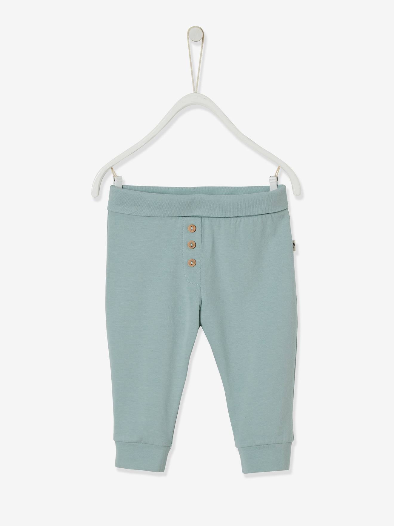 Legging bébé en maille coton stretch vert clair