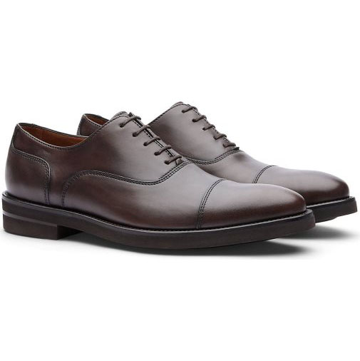 Lottusse Braunes Kalb Wildleder Oxfords
