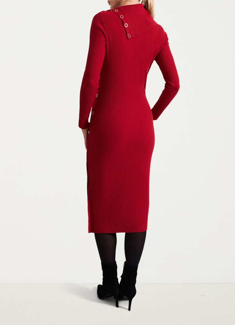 Abito midi a coste Phase Eight Willow con collo alto