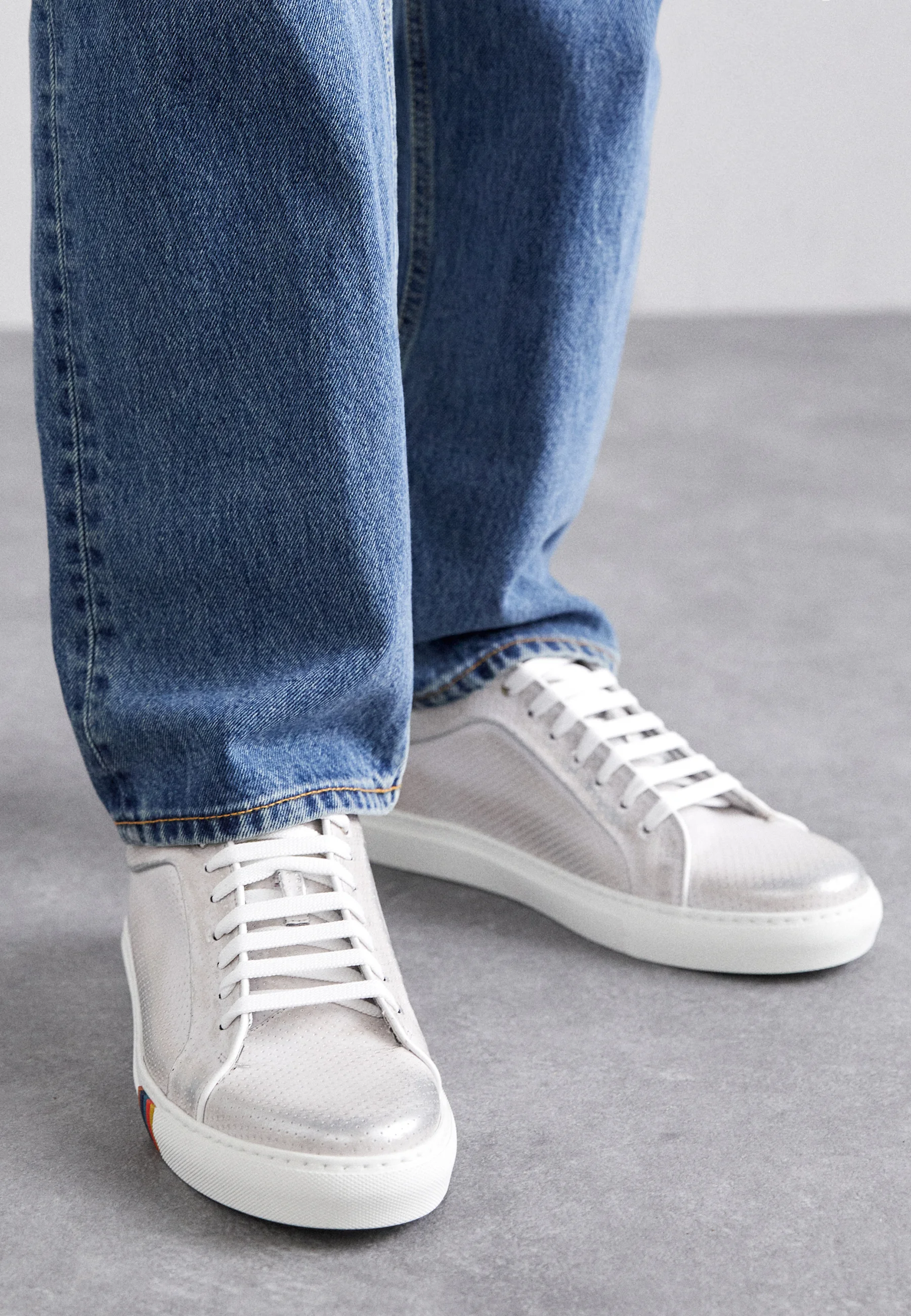 Paul Smith ZAPATO BAJO METALIZADO PERFORADO - Zapatillas bajas