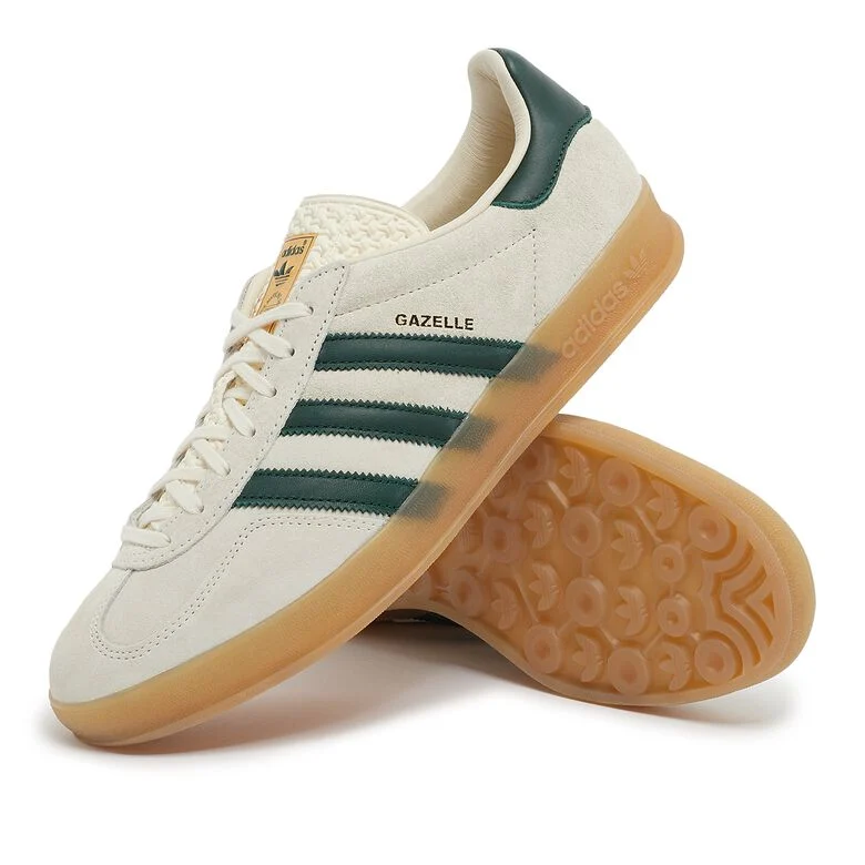adidas Originals Wmns Gazelle Indoor cream white/collegiate green/gum3