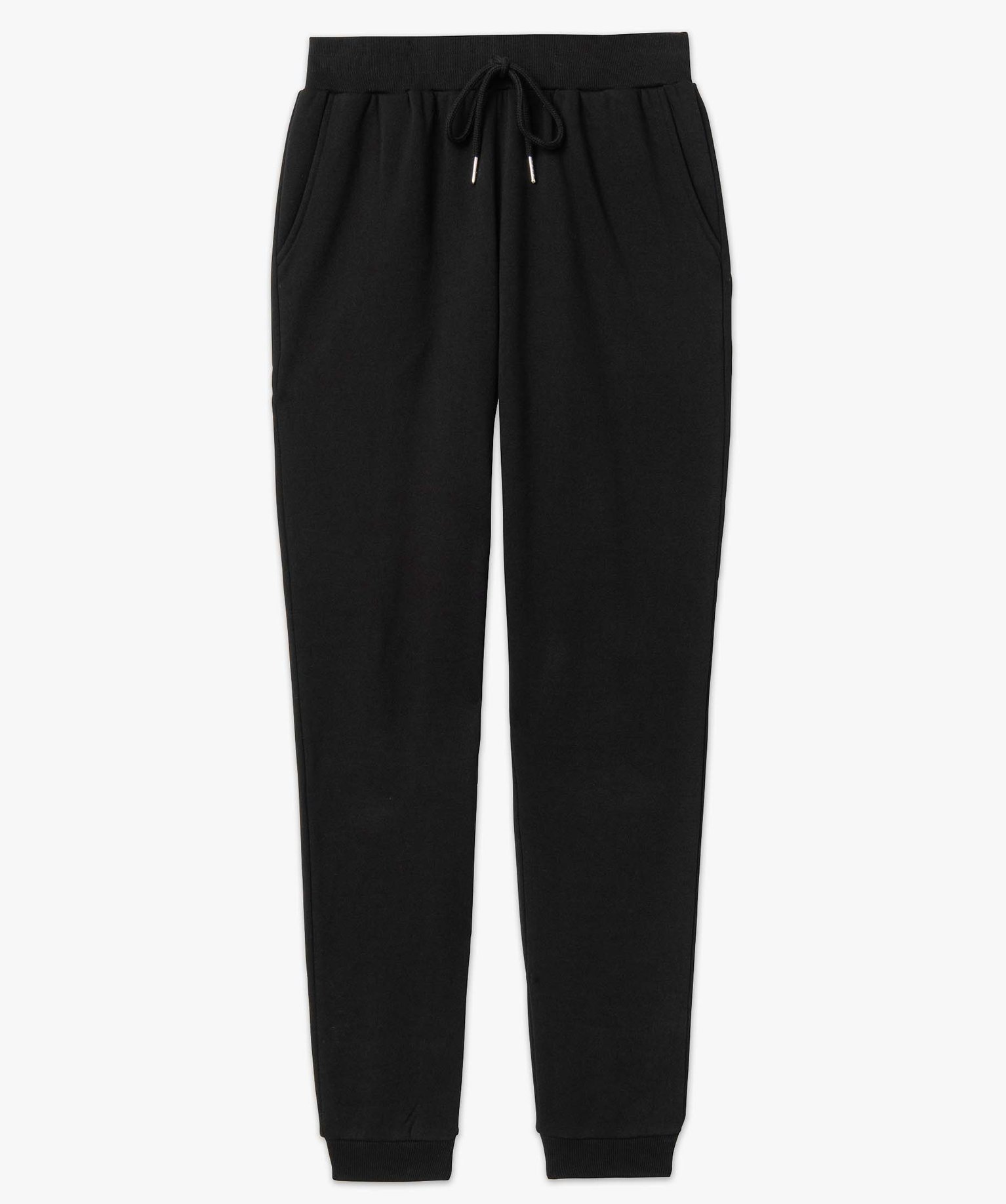 Pantalon de jogging femme molletonné noir | GEMO
