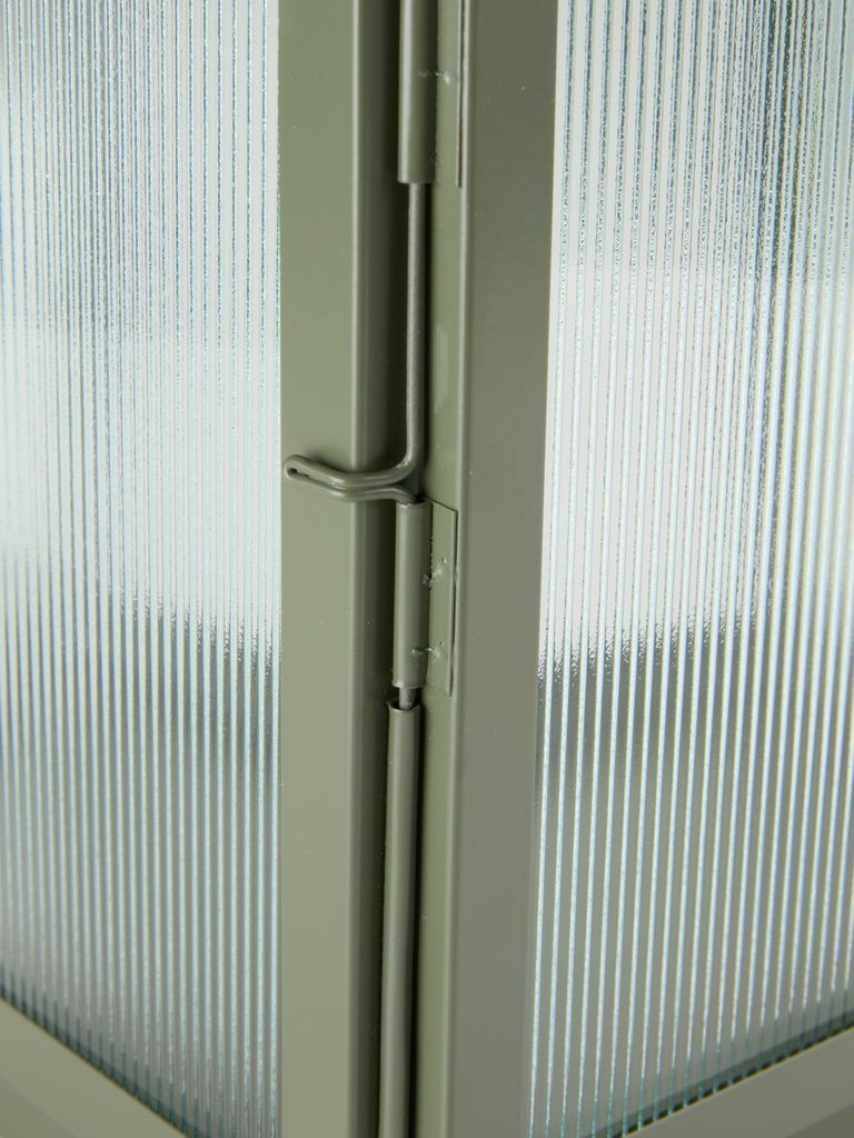 BRUMBASSE stearinlys BRUMBASSE B15xL16xH28cm olivengrønn