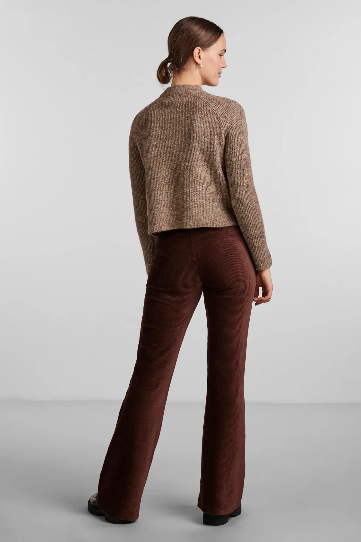 PIECES  Pullover - Braun - Regular Fit