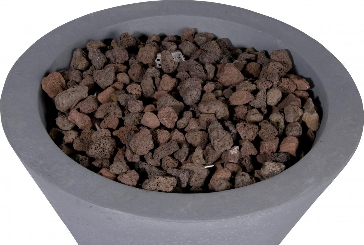 dobar Outdoor Lava-Ofen Conico mit Lavasteinen