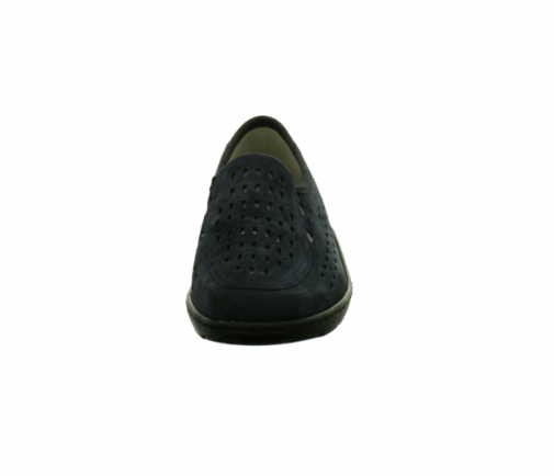 WALDLÄUFER Komfort Slipper blau Henni