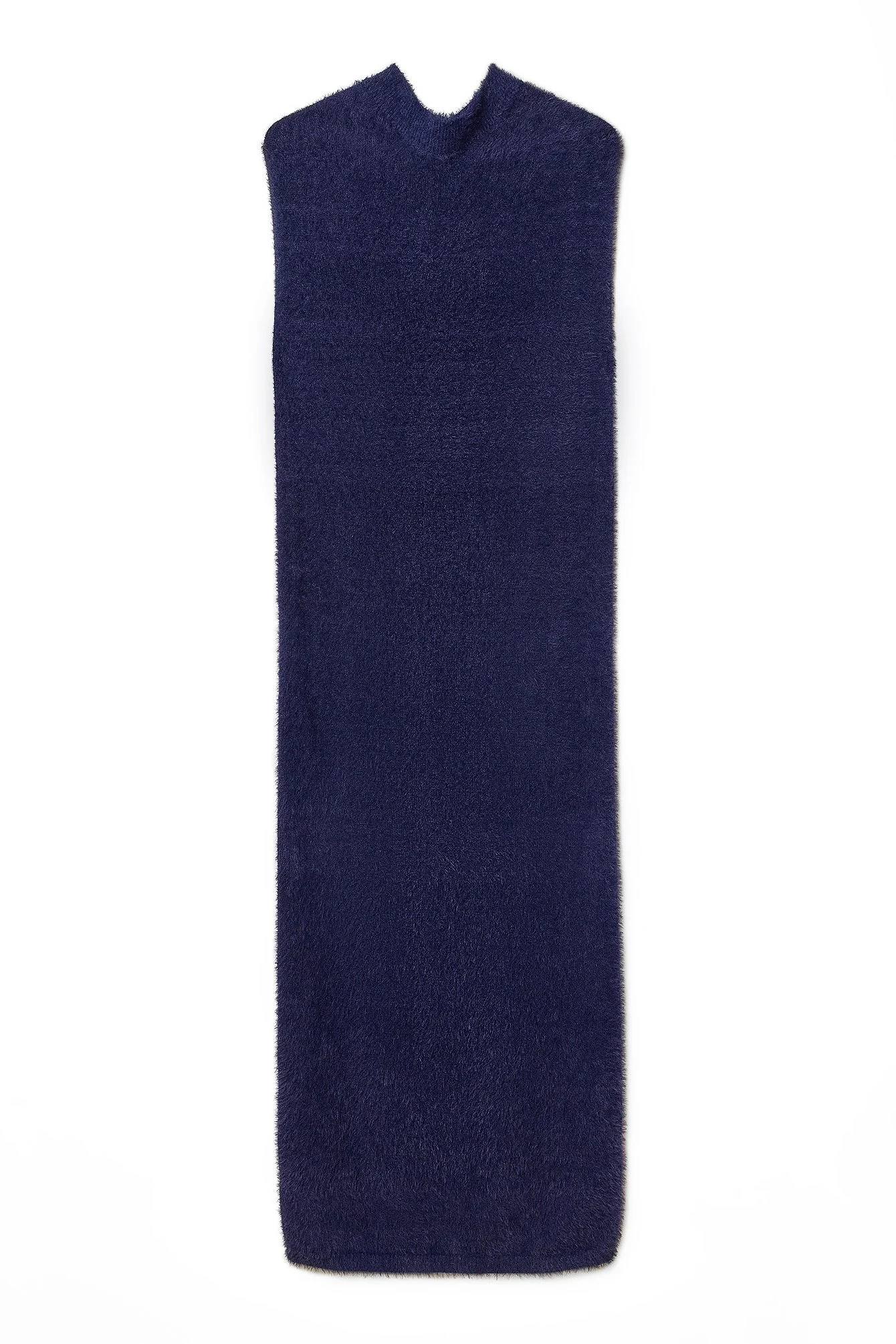 Flauschiges Strick-Maxikleid