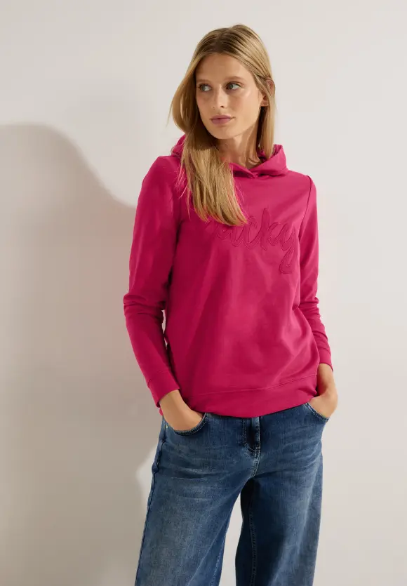 CECIL Hoodie Shirt mit Wording