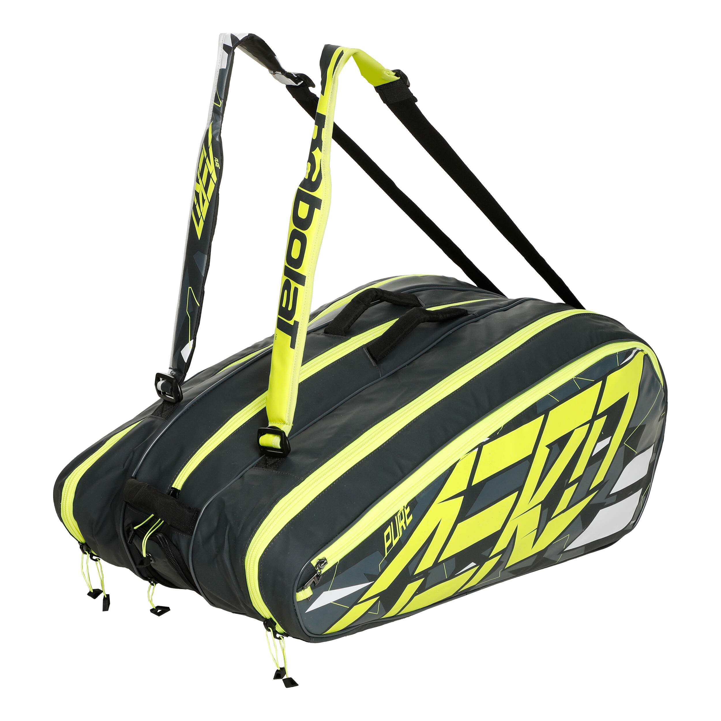 Pure Aero RH X 12 Schlägertasche - Anthrazit, Gelb
