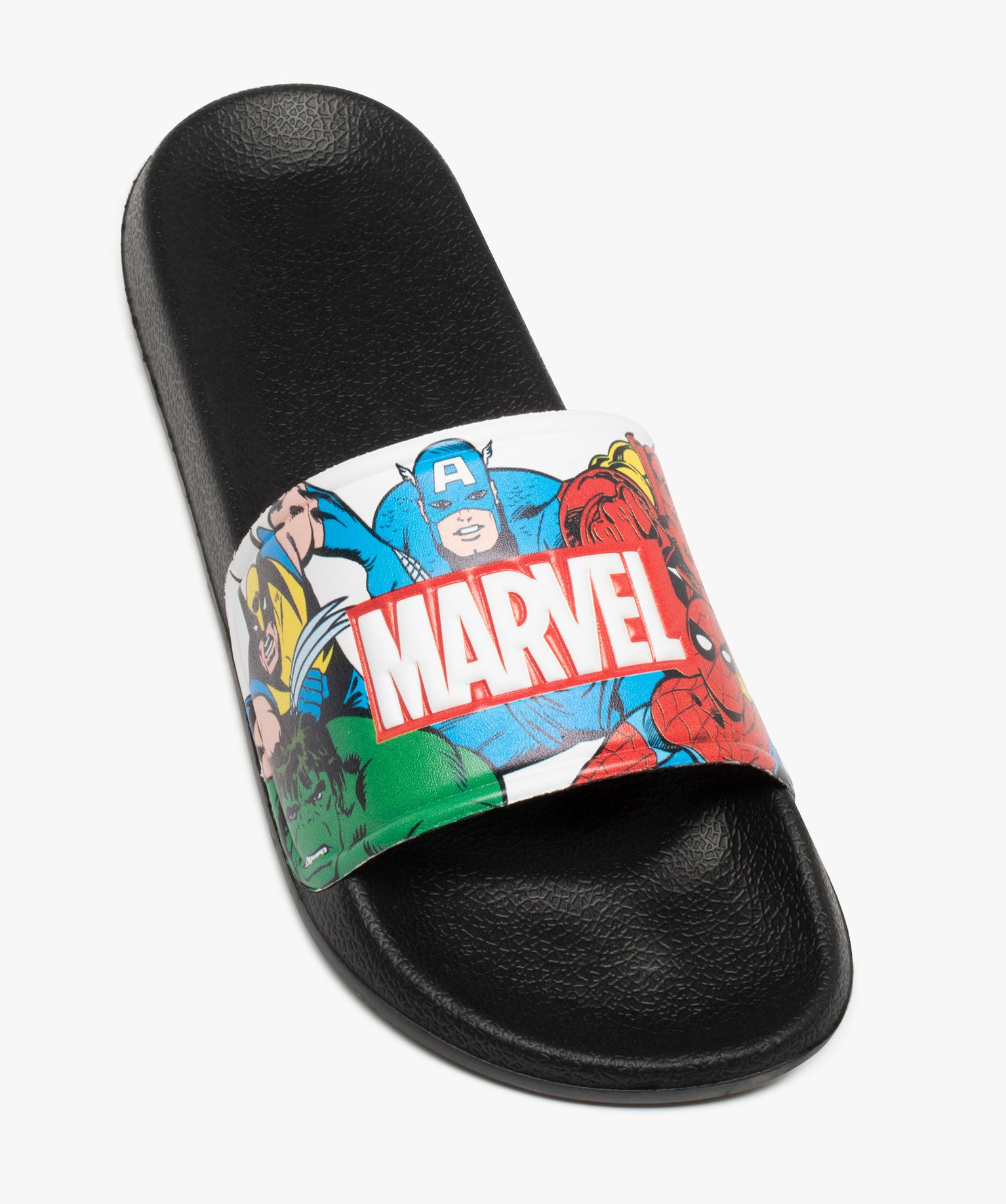 Mules de piscine homme imprimées superhéros - Marvel multicolore | GEMO