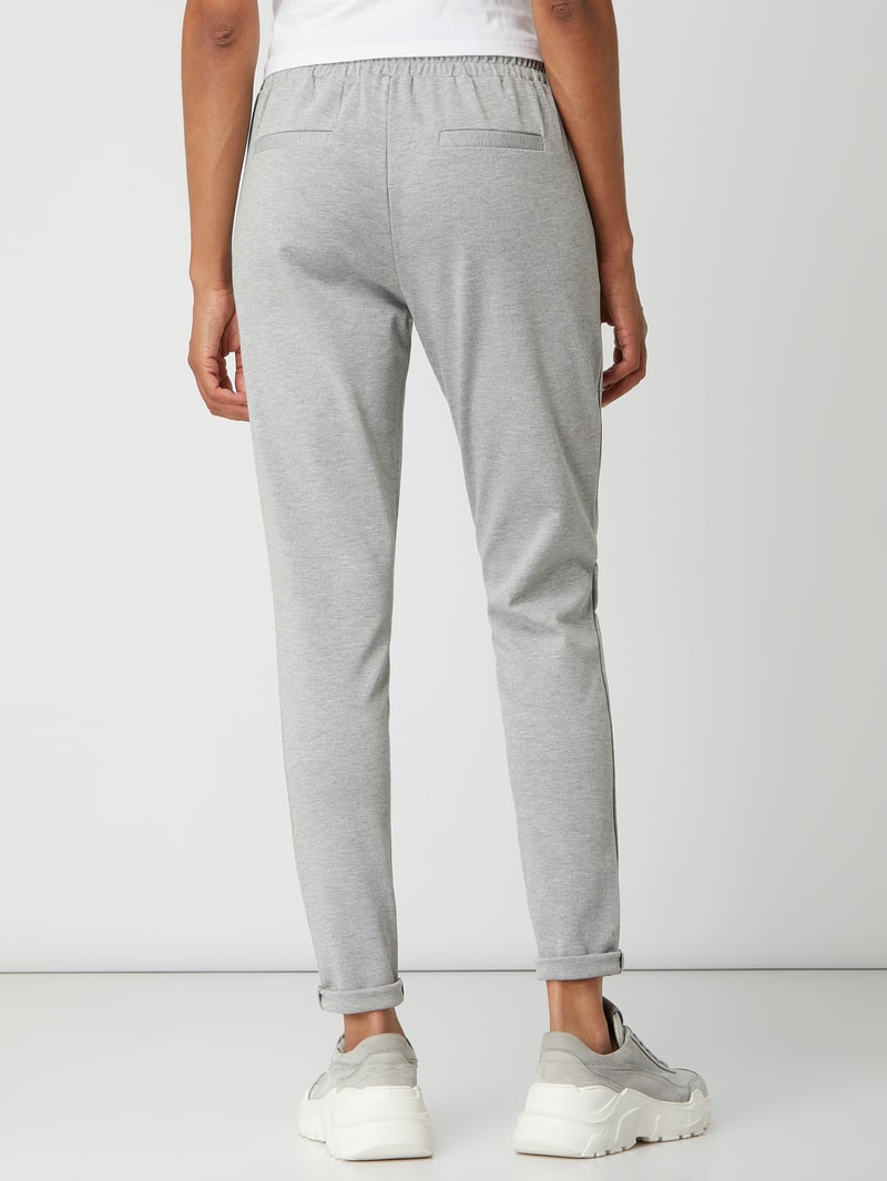 Sweatpants mit Tunnelzug Modell 'KATE' in hellgrau meliert