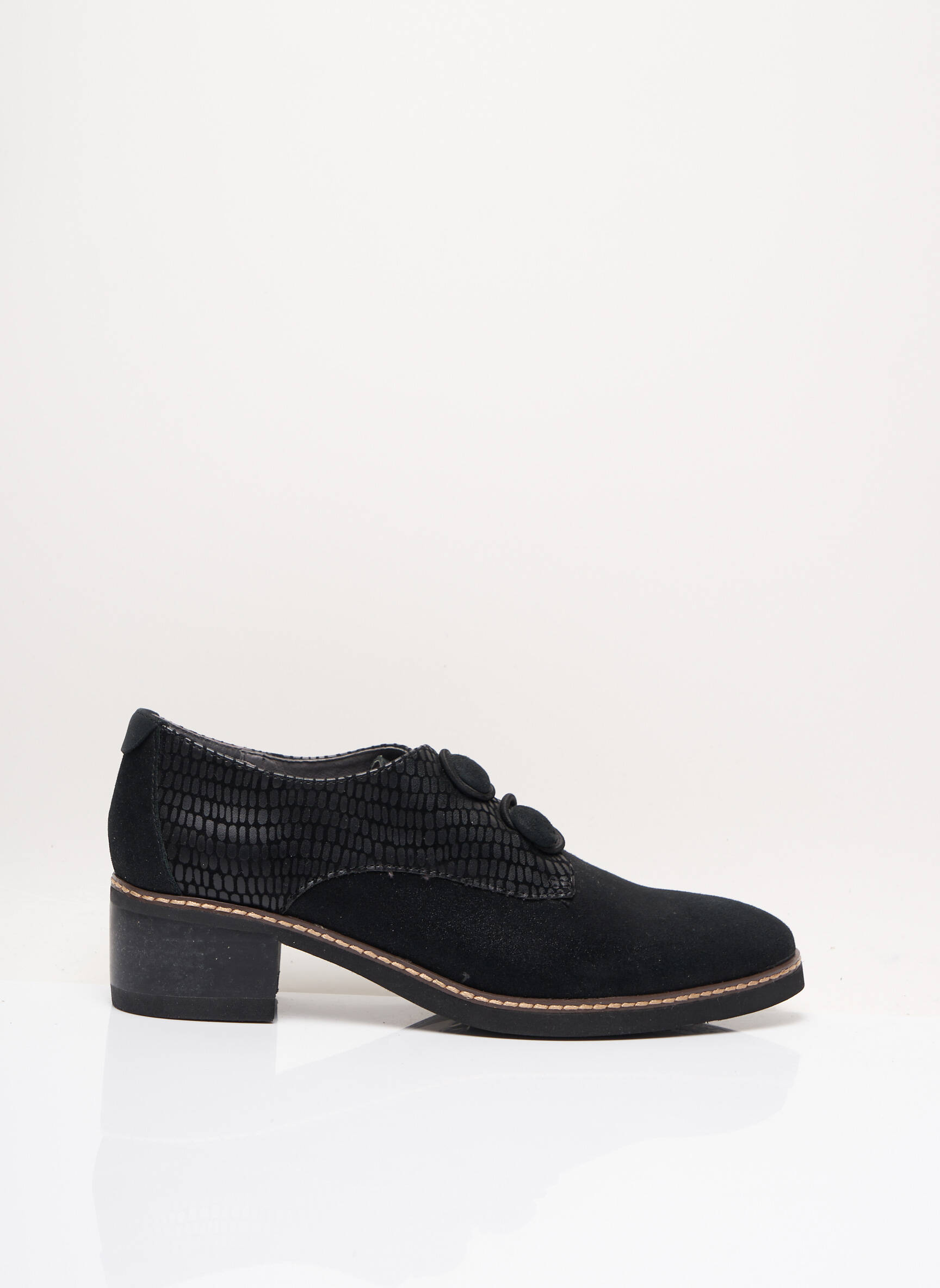 Fugitive By Francesco Rossi Derby Femme couleur noir
