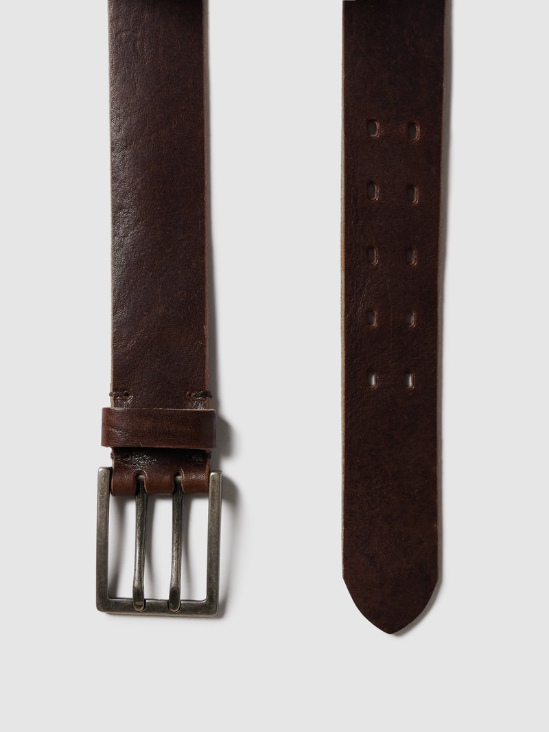 Gürtel aus Leder in schwarz